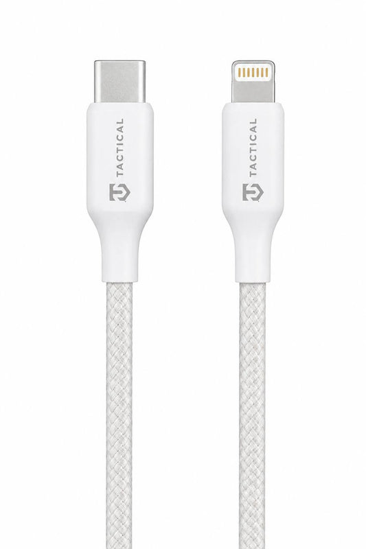 Tactical Stitch Thread Cable USB-C/Lightning 1m White